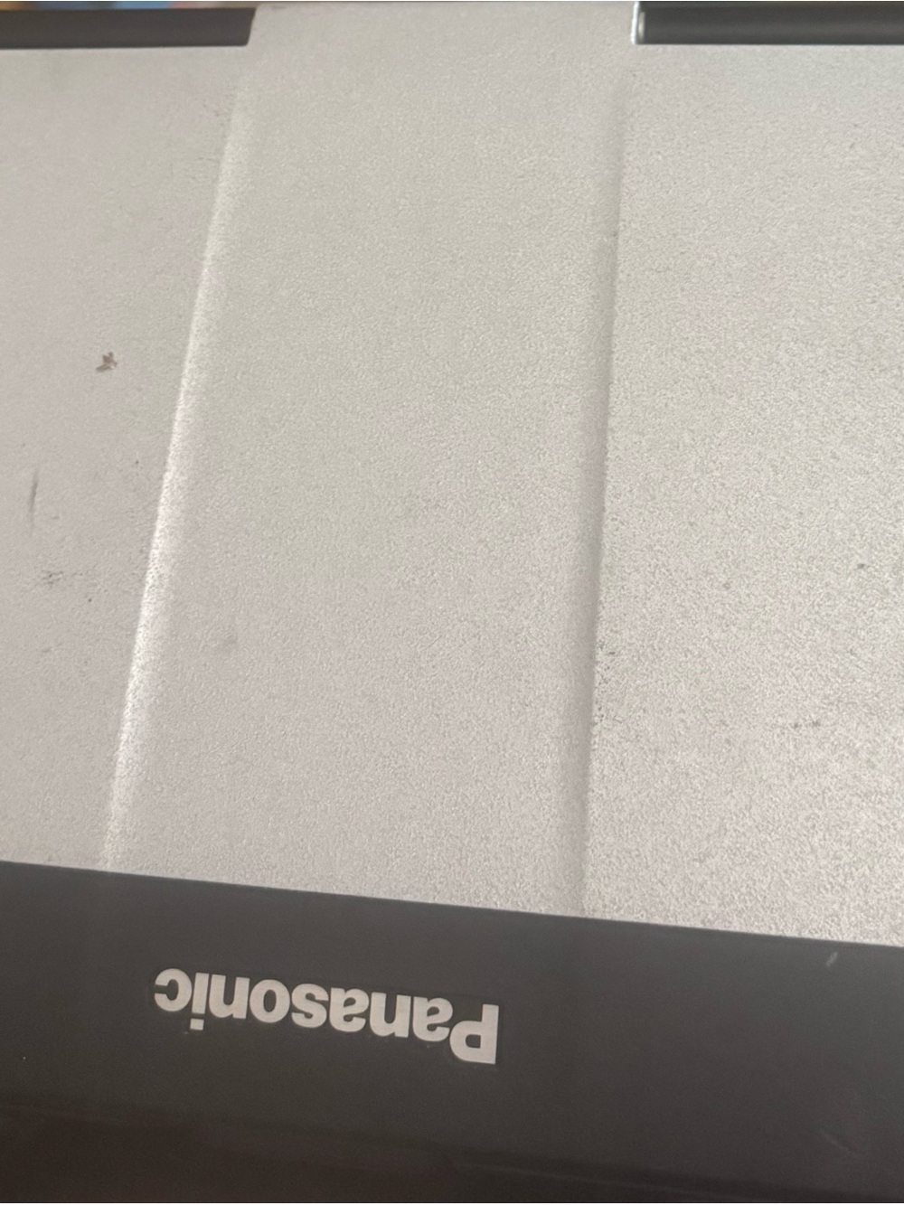 Panasonic Silver Top Panel with Black Trim
